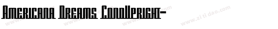 Americana Dreams CondUpright字体转换